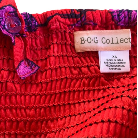 B•O•G Collective Floral Brami in Red. Size XS. NWOT - Picture 7 of 8